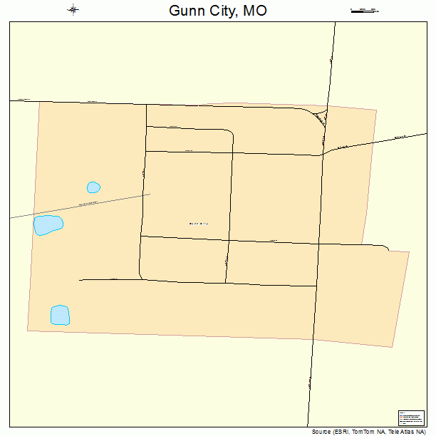 Gunn City, MO street map