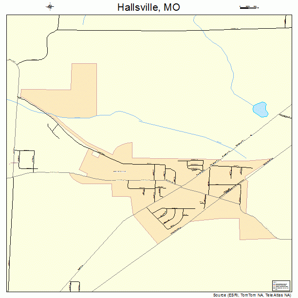 Hallsville, MO street map
