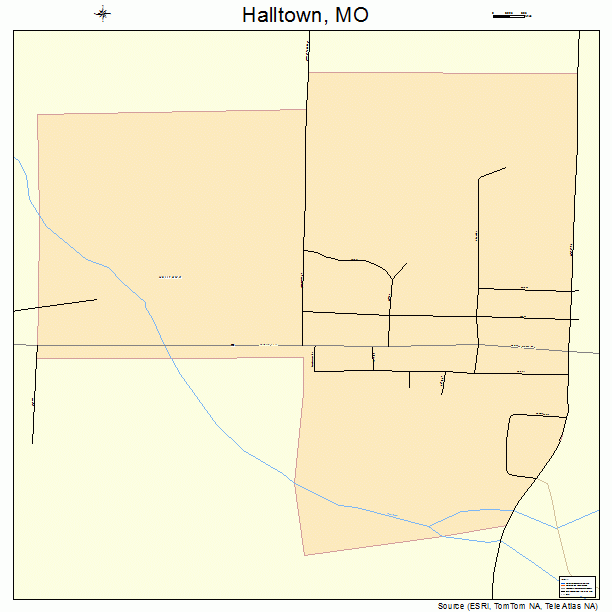 Halltown, MO street map