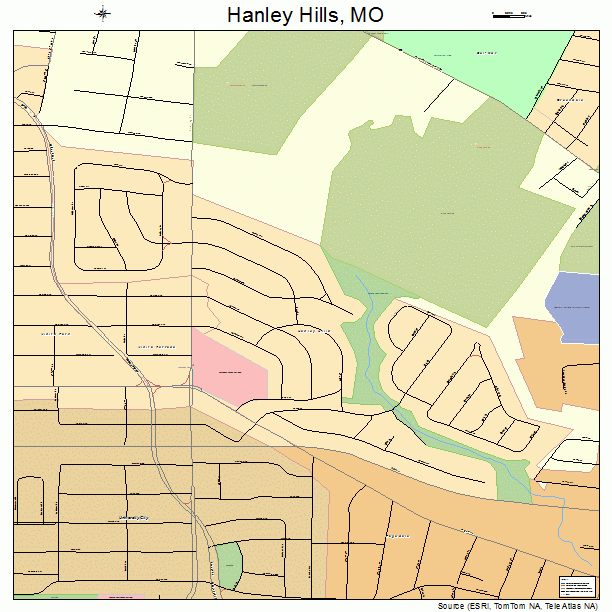 Hanley Hills, MO street map