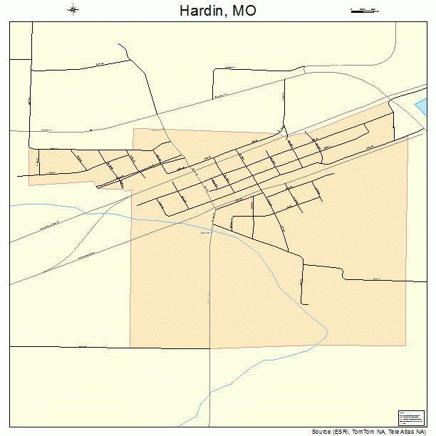 Hardin, MO street map