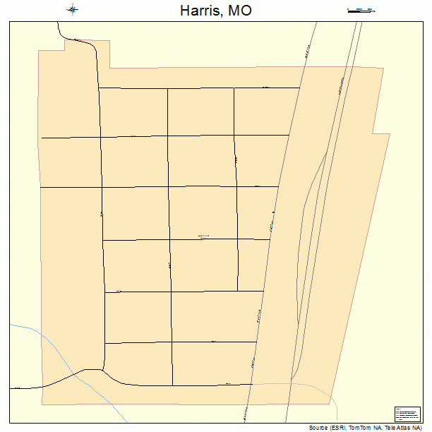 Harris, MO street map