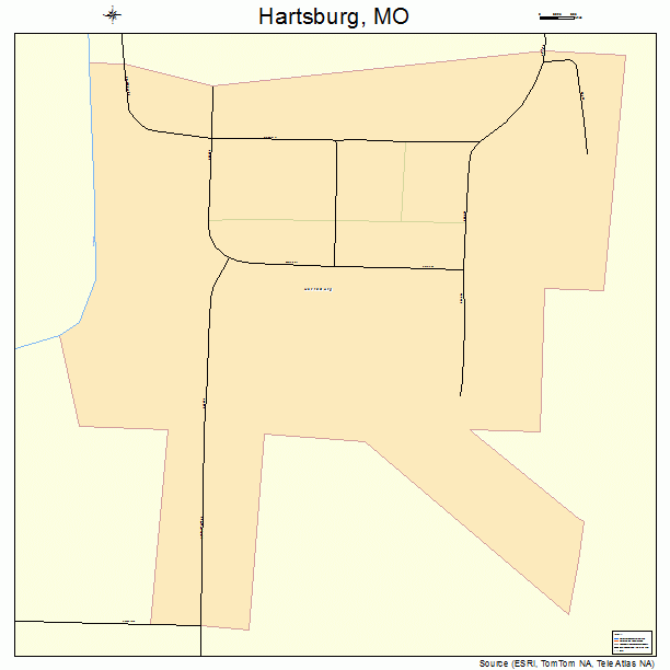 Hartsburg, MO street map