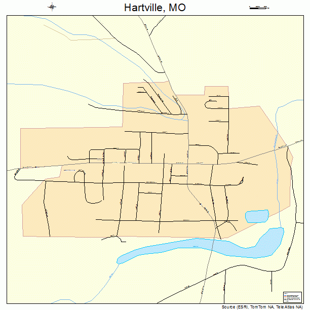 Hartville, MO street map