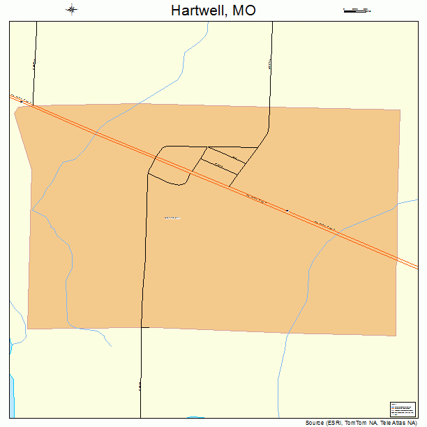 Hartwell, MO street map