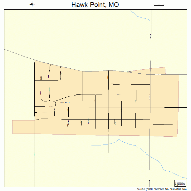 Hawk Point, MO street map