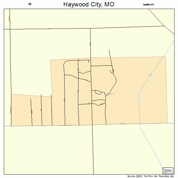 Haywood City, MO street map