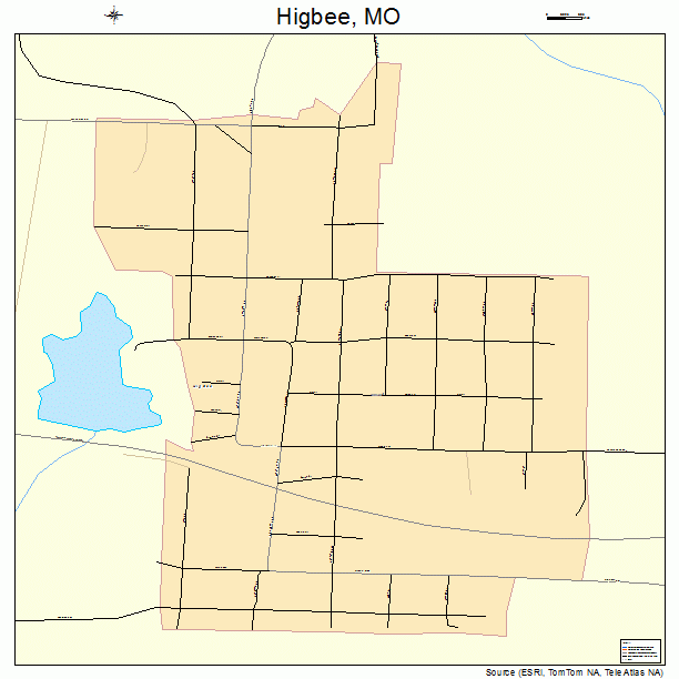Higbee, MO street map