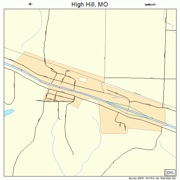 High Hill, MO street map