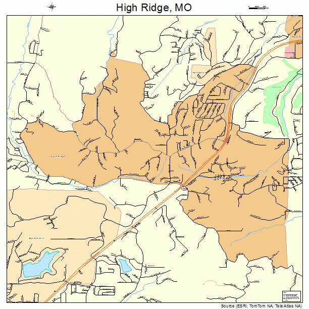 High Ridge, MO street map