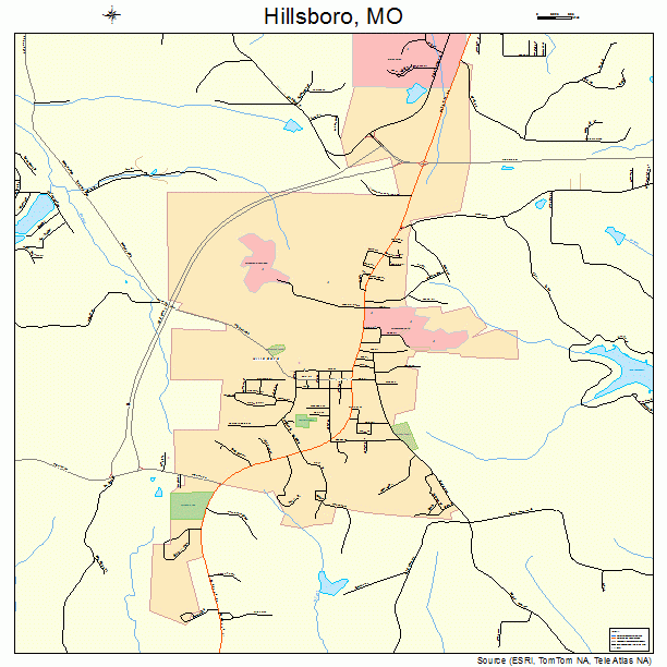 Hillsboro, MO street map