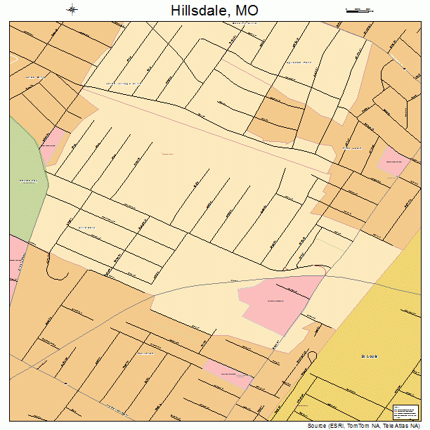 Hillsdale, MO street map