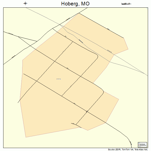 Hoberg, MO street map