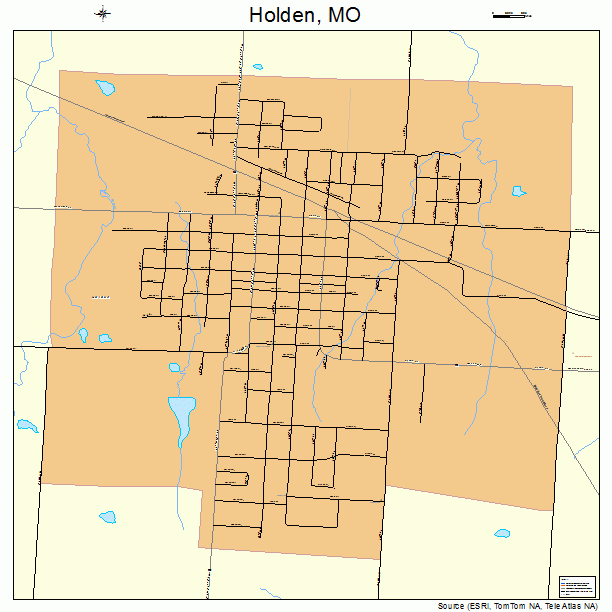 Holden, MO street map