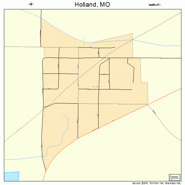 Holland, MO street map