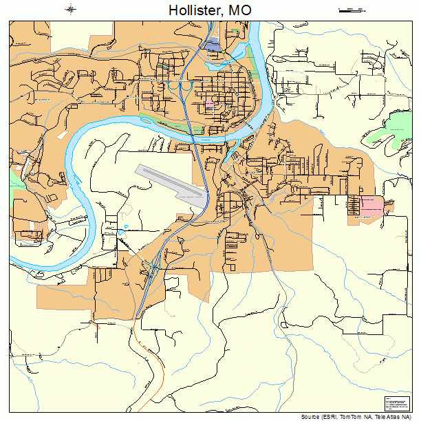 Hollister, MO street map
