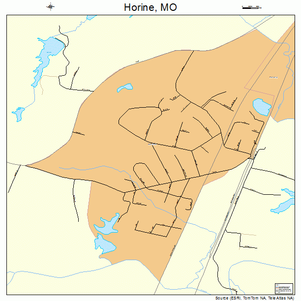 Horine, MO street map