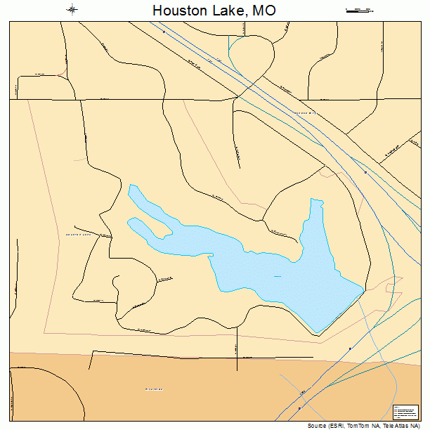 Houston Lake, MO street map