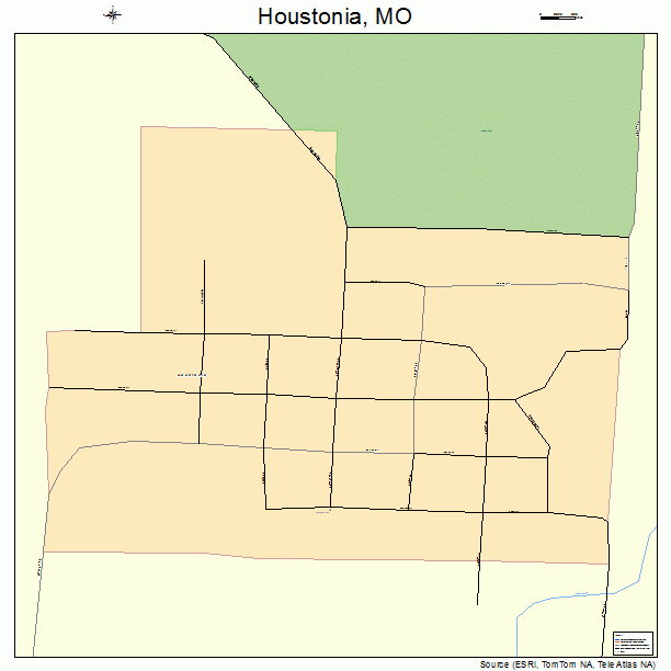 Houstonia, MO street map