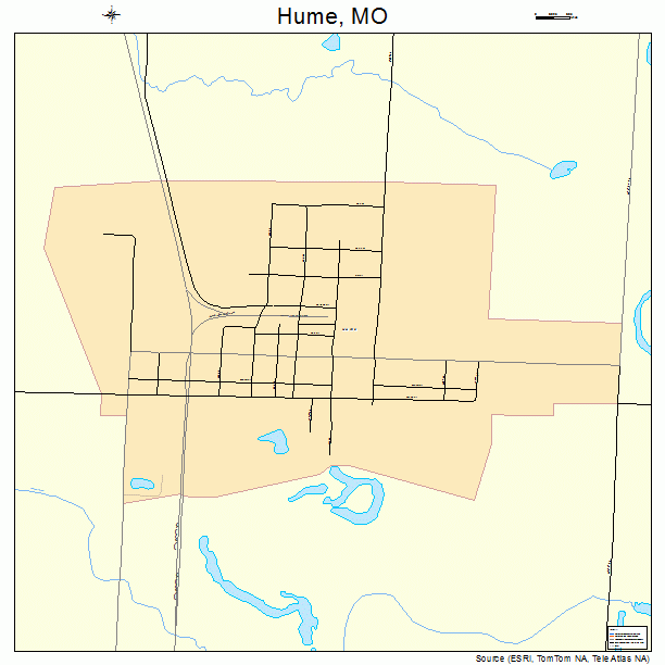 Hume, MO street map