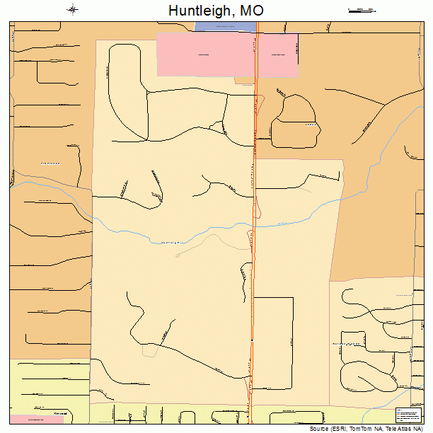 Huntleigh, MO street map