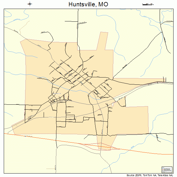 Huntsville, MO street map