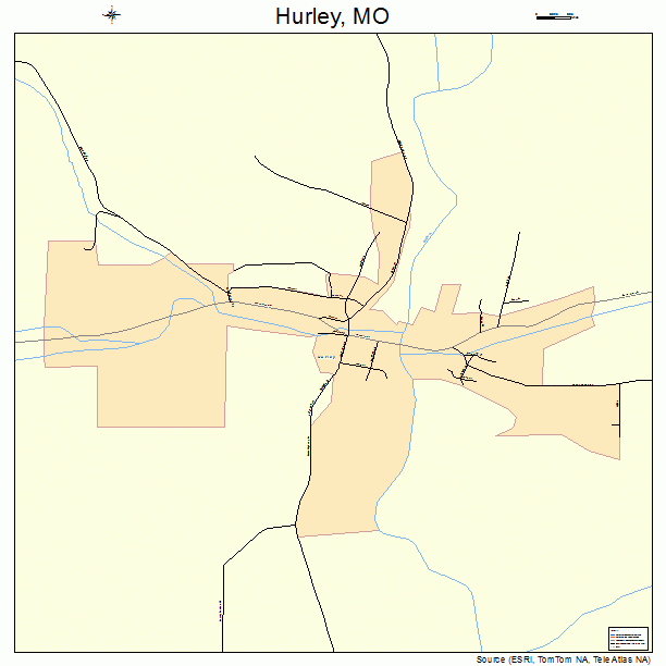 Hurley, MO street map