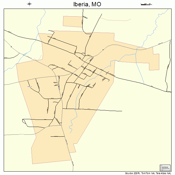 Iberia, MO street map