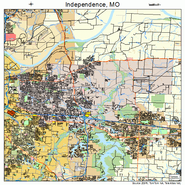 Independence, MO street map