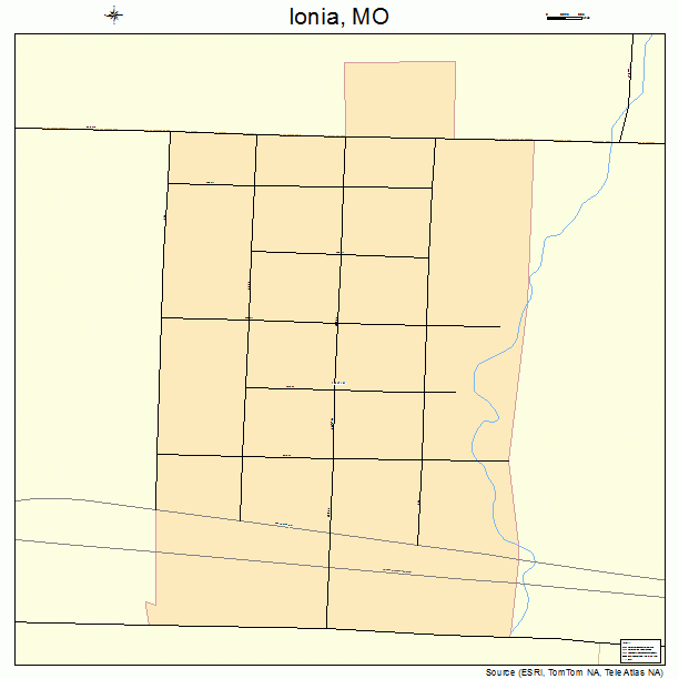 Ionia, MO street map