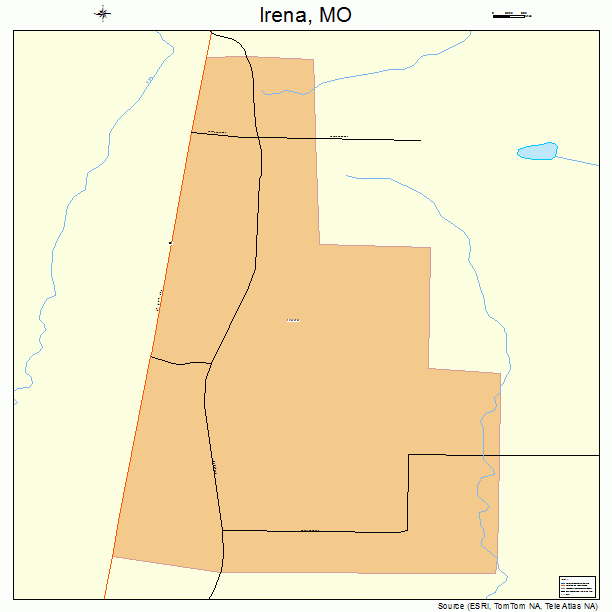 Irena, MO street map