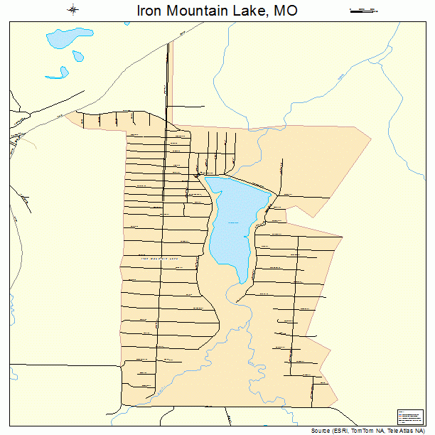 Iron Mountain Lake, MO street map