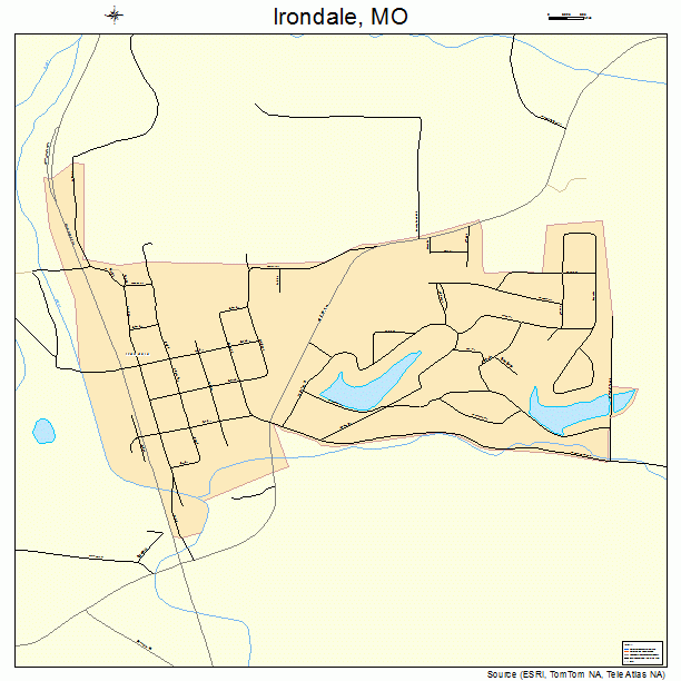 Irondale, MO street map