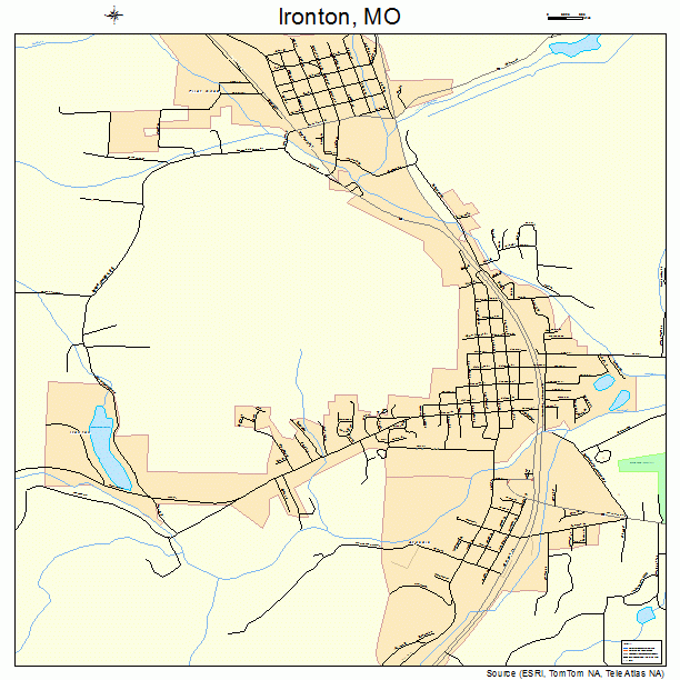 Ironton, MO street map