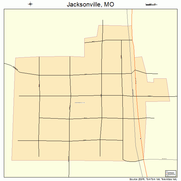 Jacksonville, MO street map