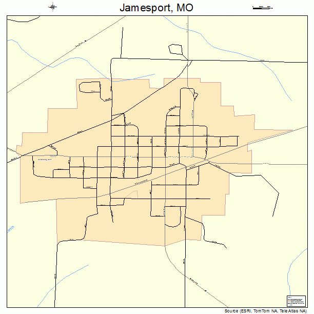 Jamesport, MO street map