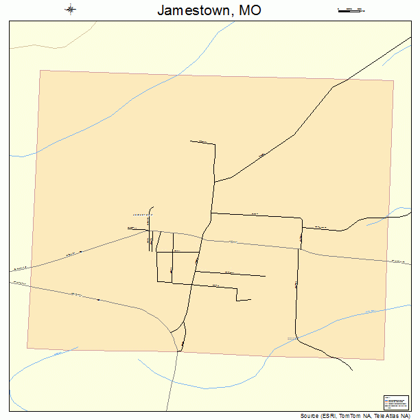 Jamestown, MO street map