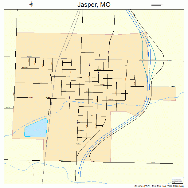 Jasper, MO street map