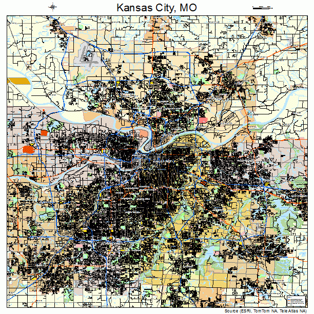 Kansas City, MO street map