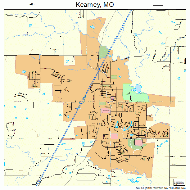 Kearney, MO street map