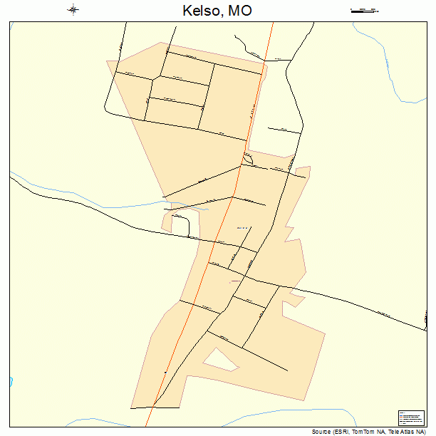 Kelso, MO street map