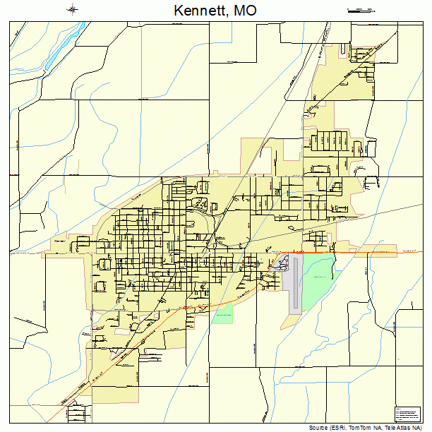 Kennett, MO street map