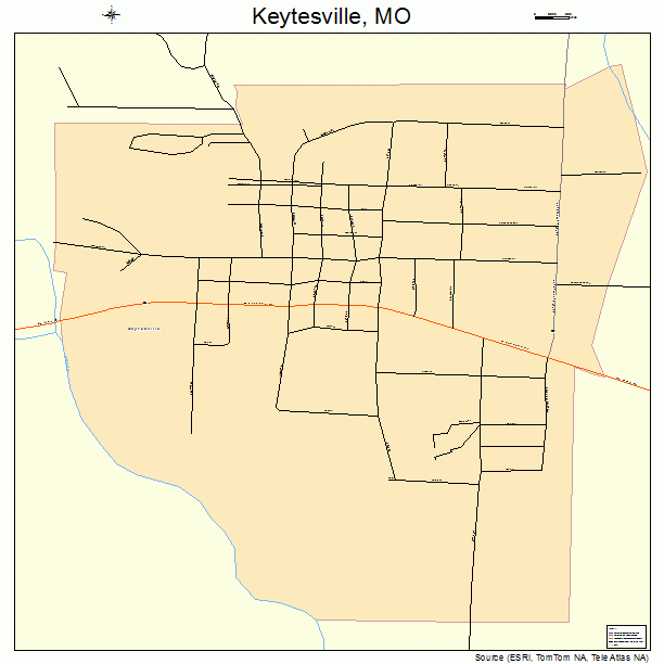 Keytesville, MO street map