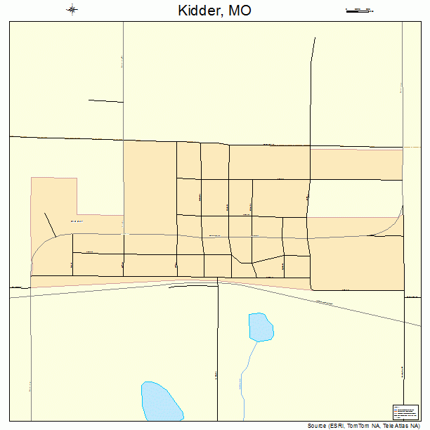 Kidder, MO street map