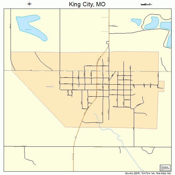 King City, MO street map