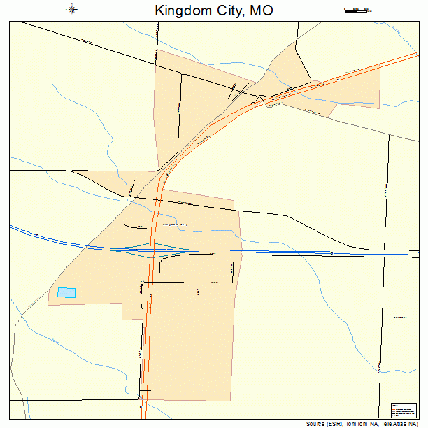 Kingdom City, MO street map