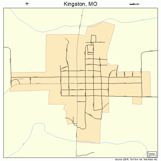 Kingston, MO street map