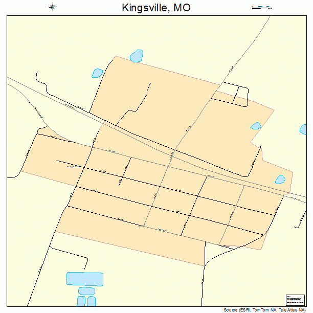 Kingsville, MO street map