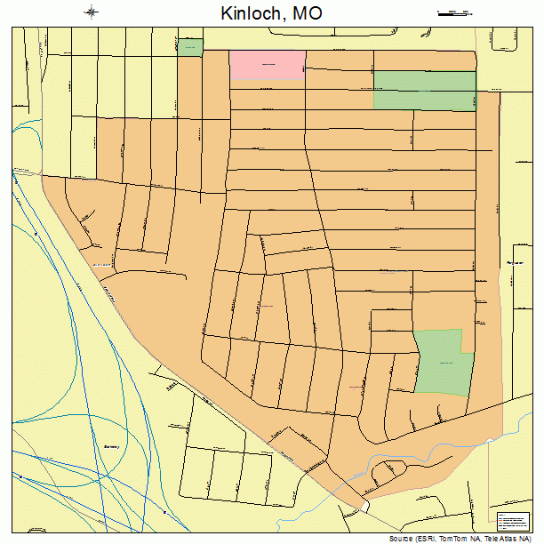 Kinloch, MO street map