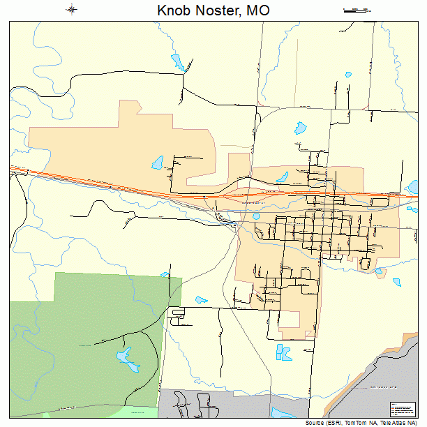 Knob Noster, MO street map